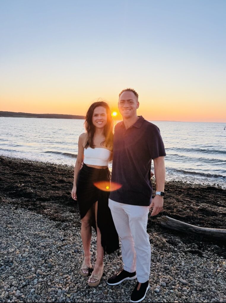 Kieren James-Lubin with girlfriend Yamina Sarah-Chekroun
