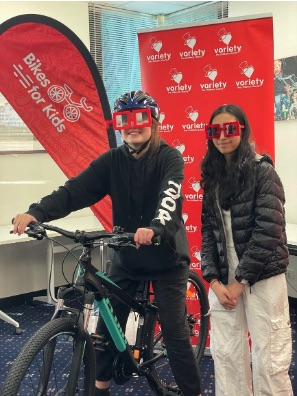Evie-Rose - recipient of a new bike with Lilpurpberry.
